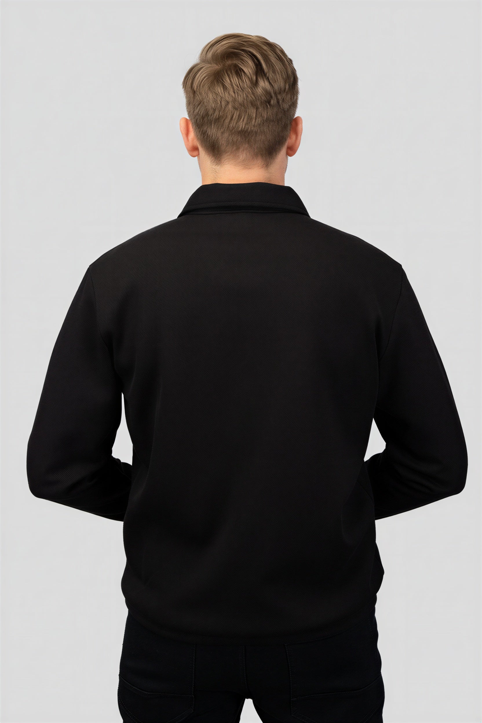 Felsenkind Herren Quarter-Zip Pullover – Langarm Sweatshirt mit Reißverschluss