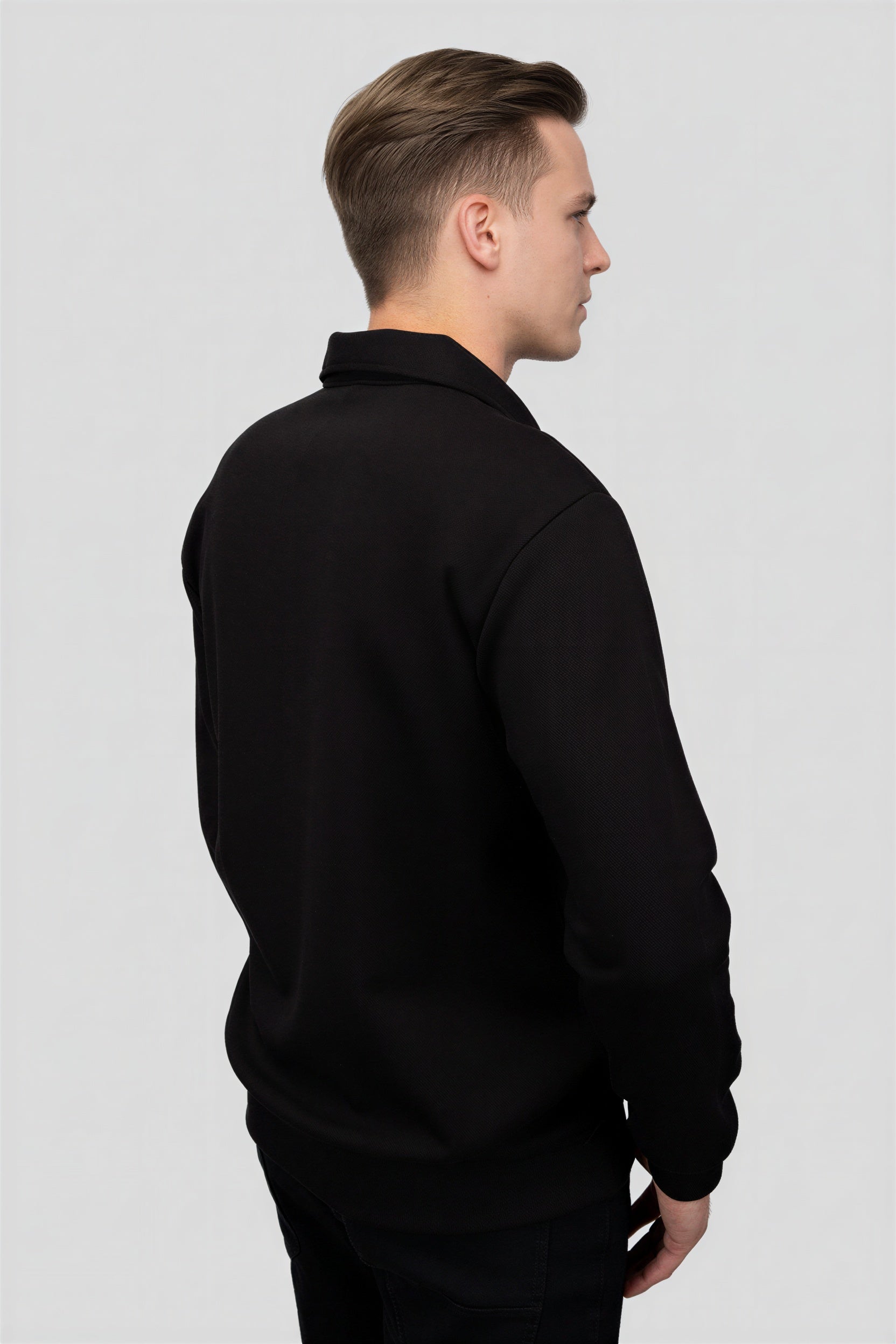 Felsenkind Herren Quarter-Zip Pullover – Langarm Sweatshirt mit Reißverschluss