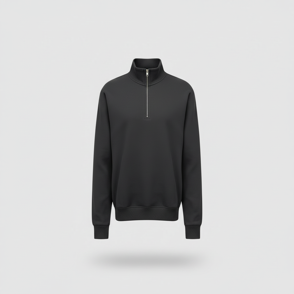 Quarter-Zip Grau